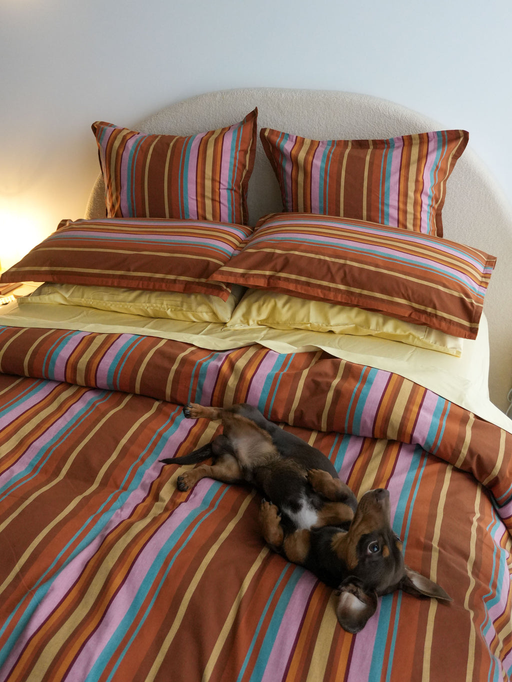 Araminta Coffee Quilt Cover Set