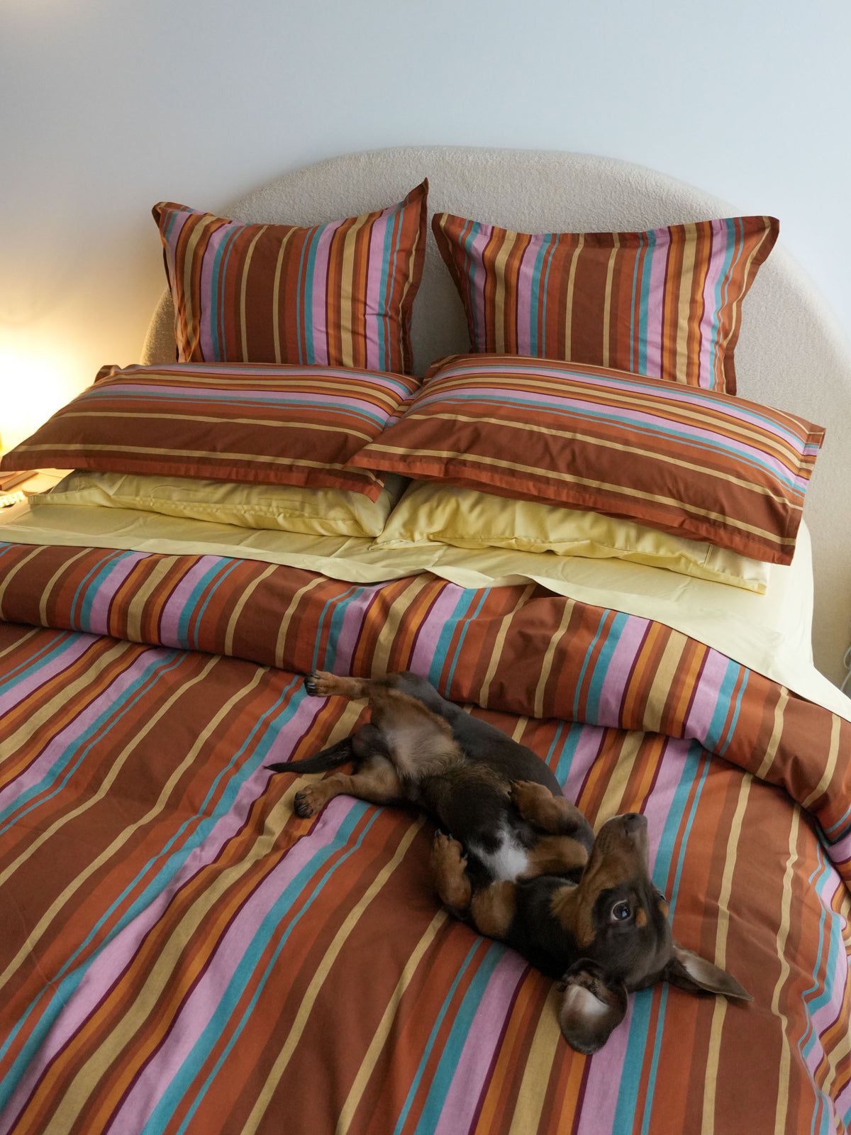 Araminta Coffee Quilt Cover Set