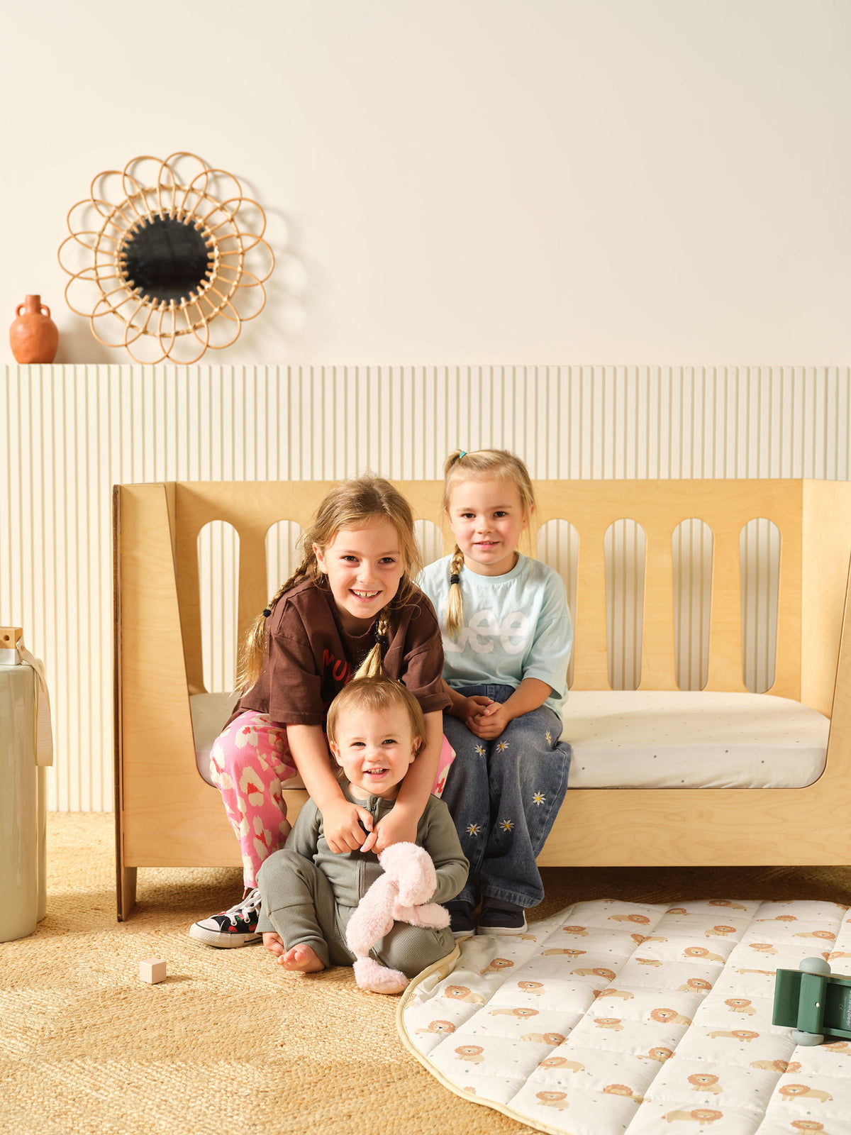 Cat Nap 2-Piece Cot Fitted Sheet Set