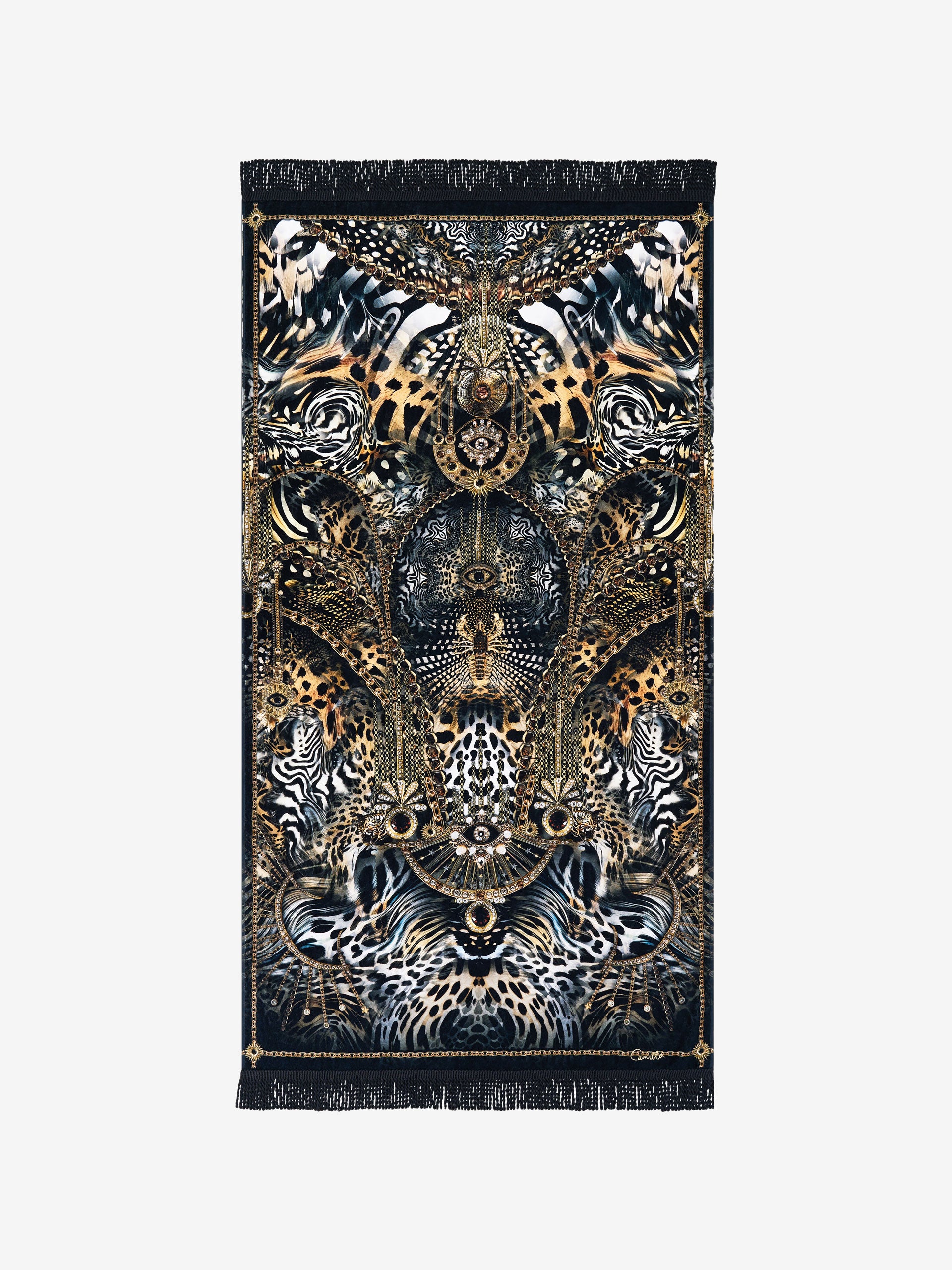 Feline Folklore Beach Towel
