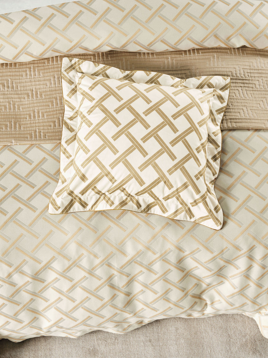 Valeria Champagne Quilt Cover Set
