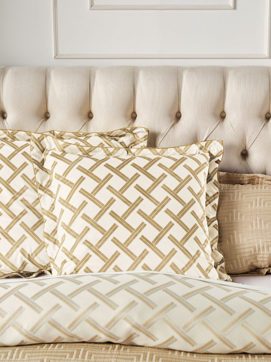 Valeria Champagne Quilt Cover Set