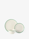 Archie 12-Piece Green Dinner Set