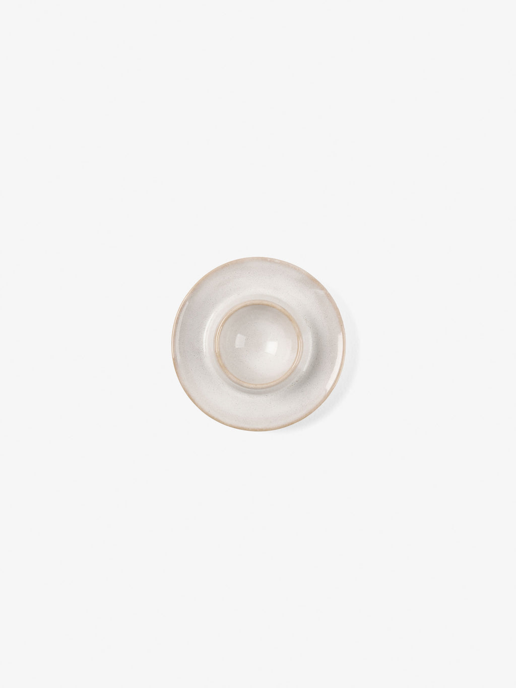 Bobbie White Egg Cup Plate