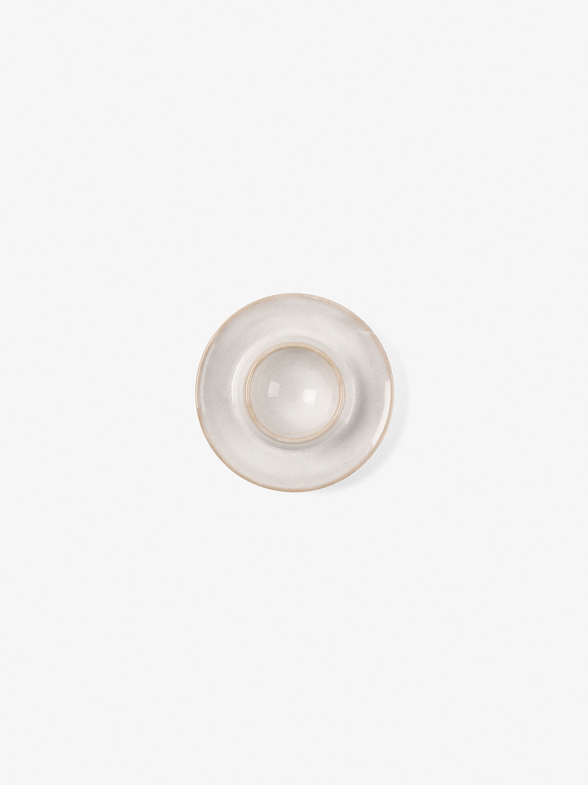 Bobbie White Egg Cup Plate