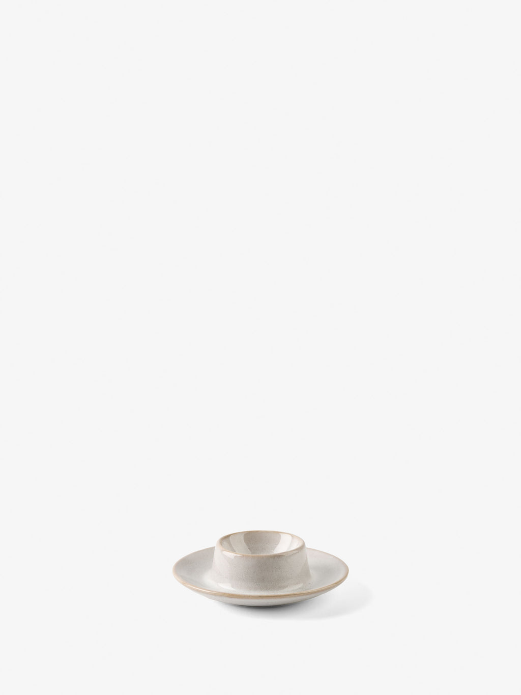 Bobbie White Egg Cup Plate