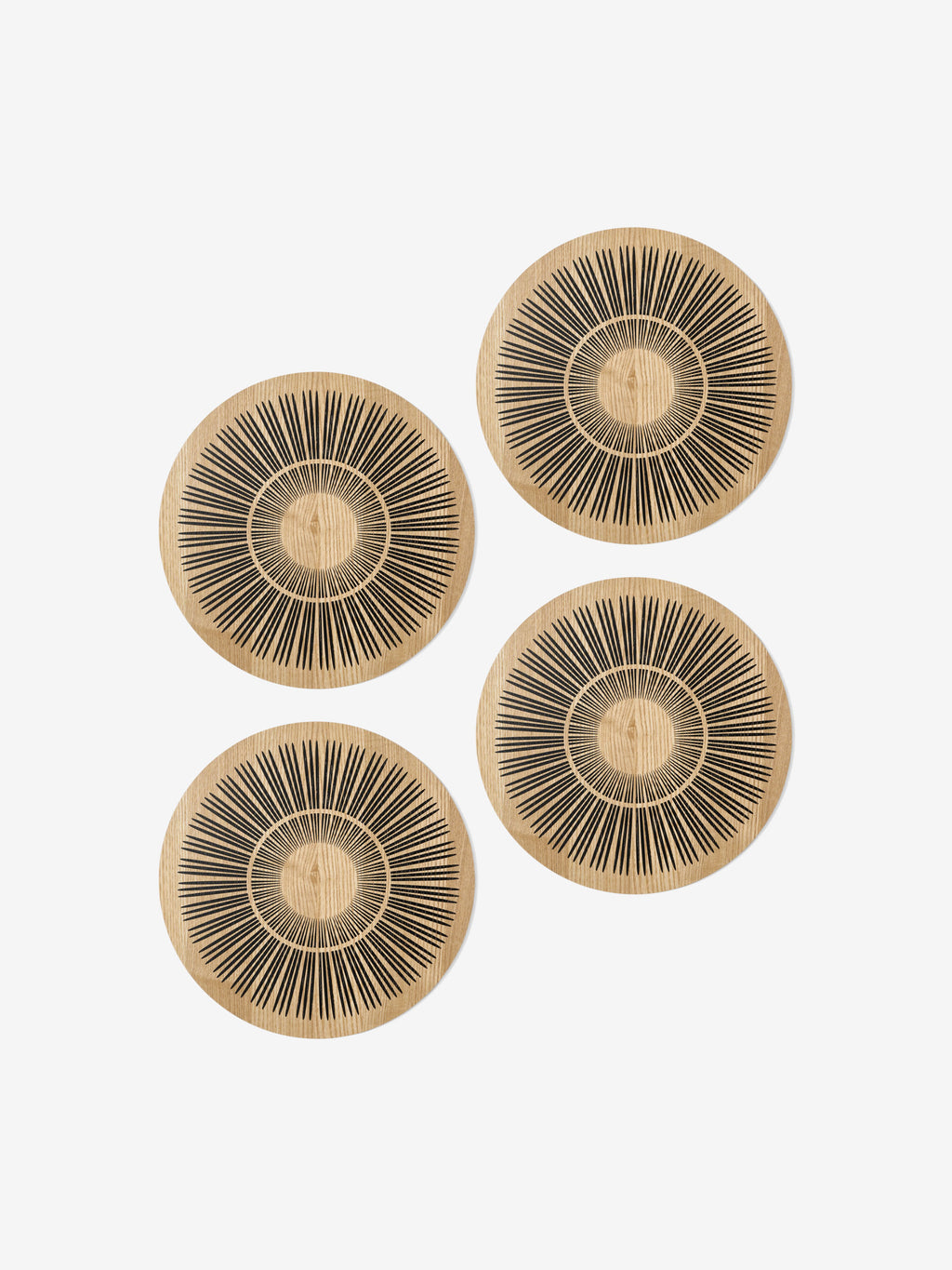 Kimmie Black 4-Piece Placemat Set