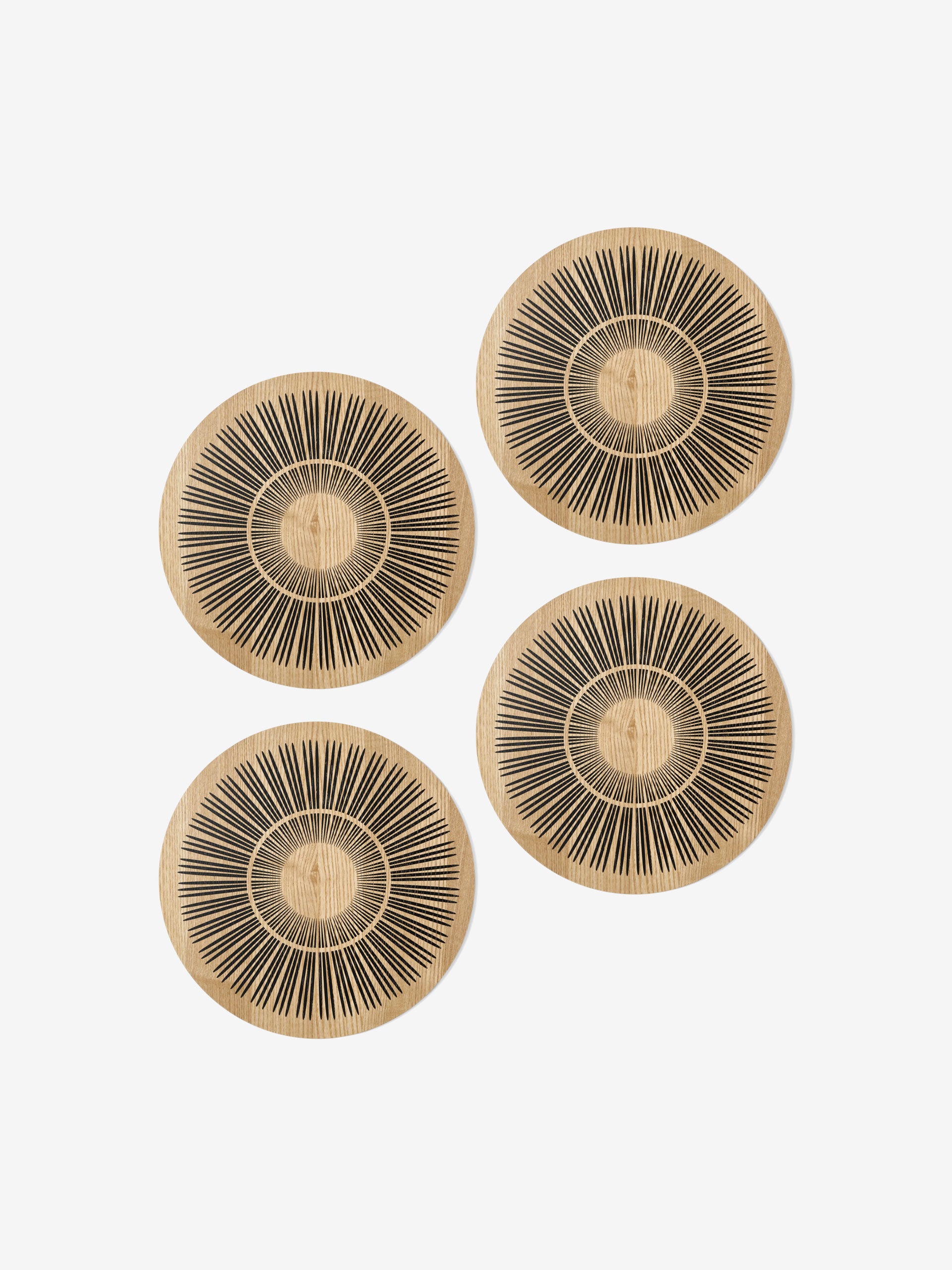Kimmie Black 4-Piece Placemat Set