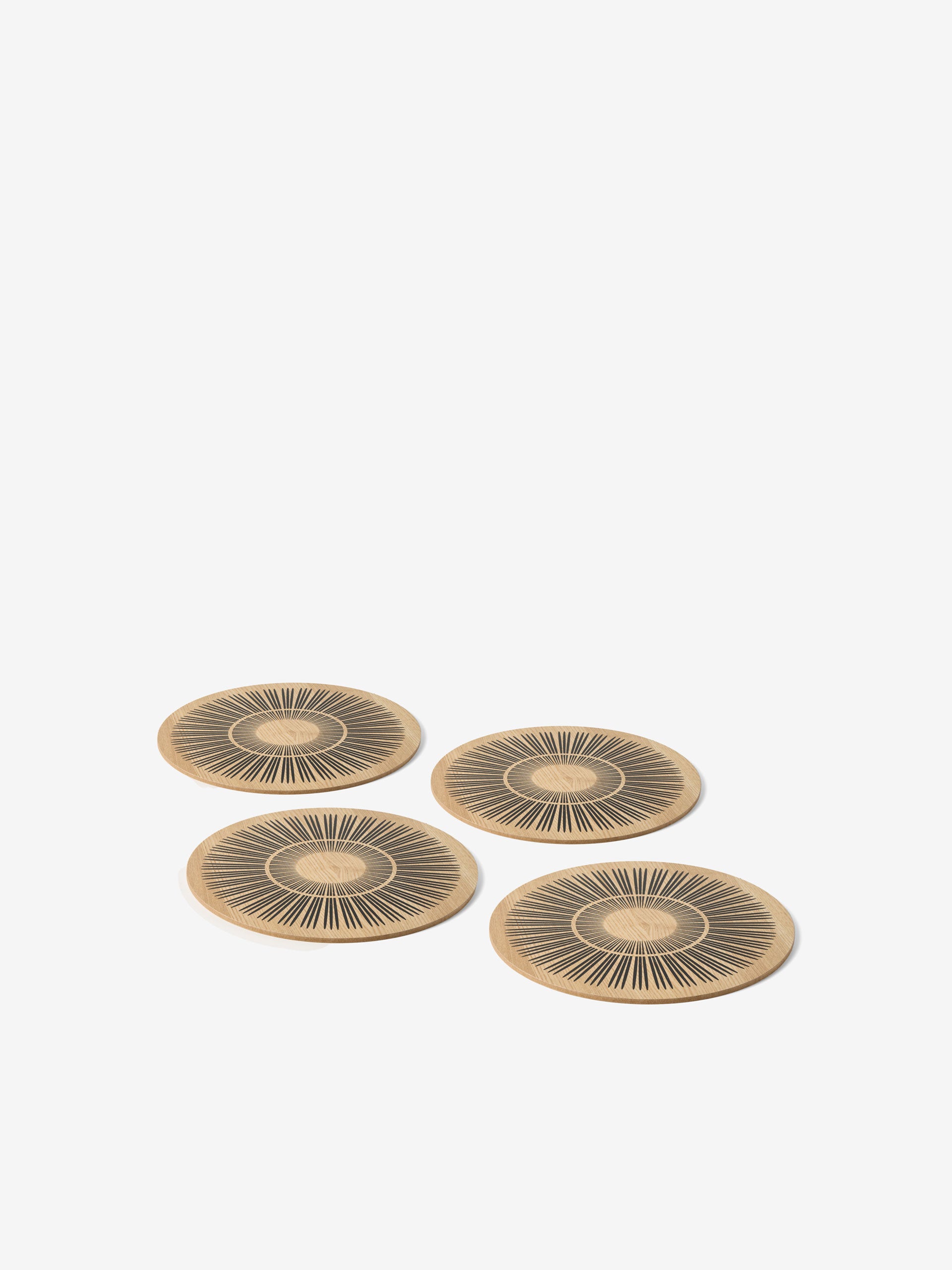 Kimmie Black 4-Piece Placemat Set