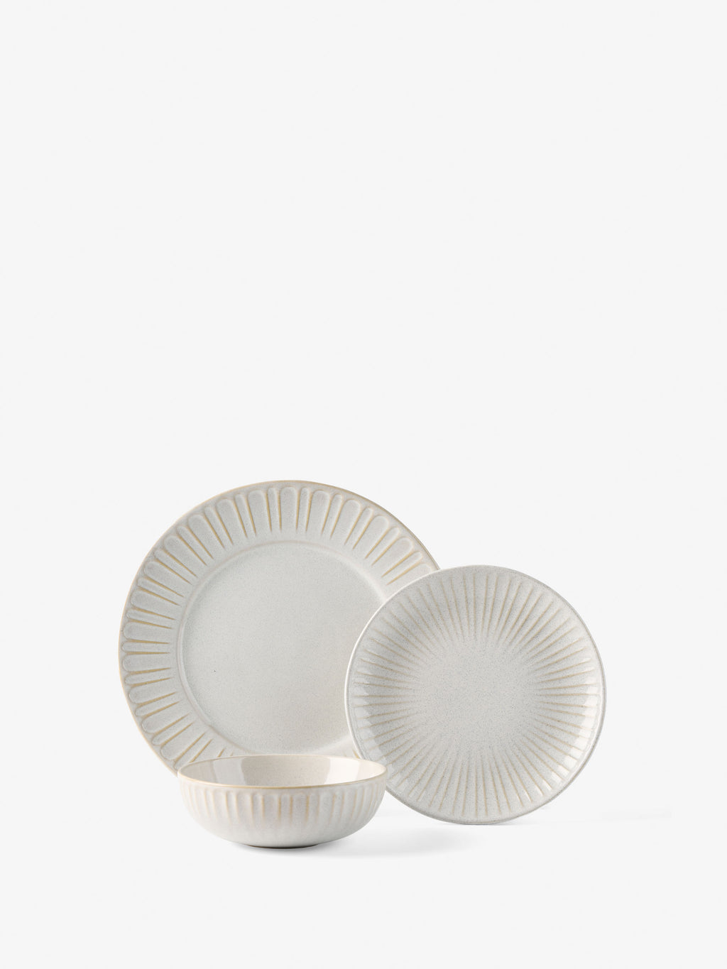 Laurie Soft White 12-Piece Dinner Set