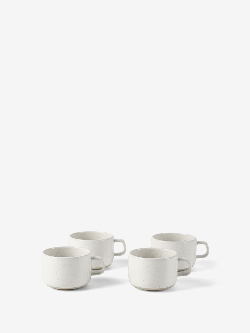 Lucie Cream Speckle 4-Piece Mug Set