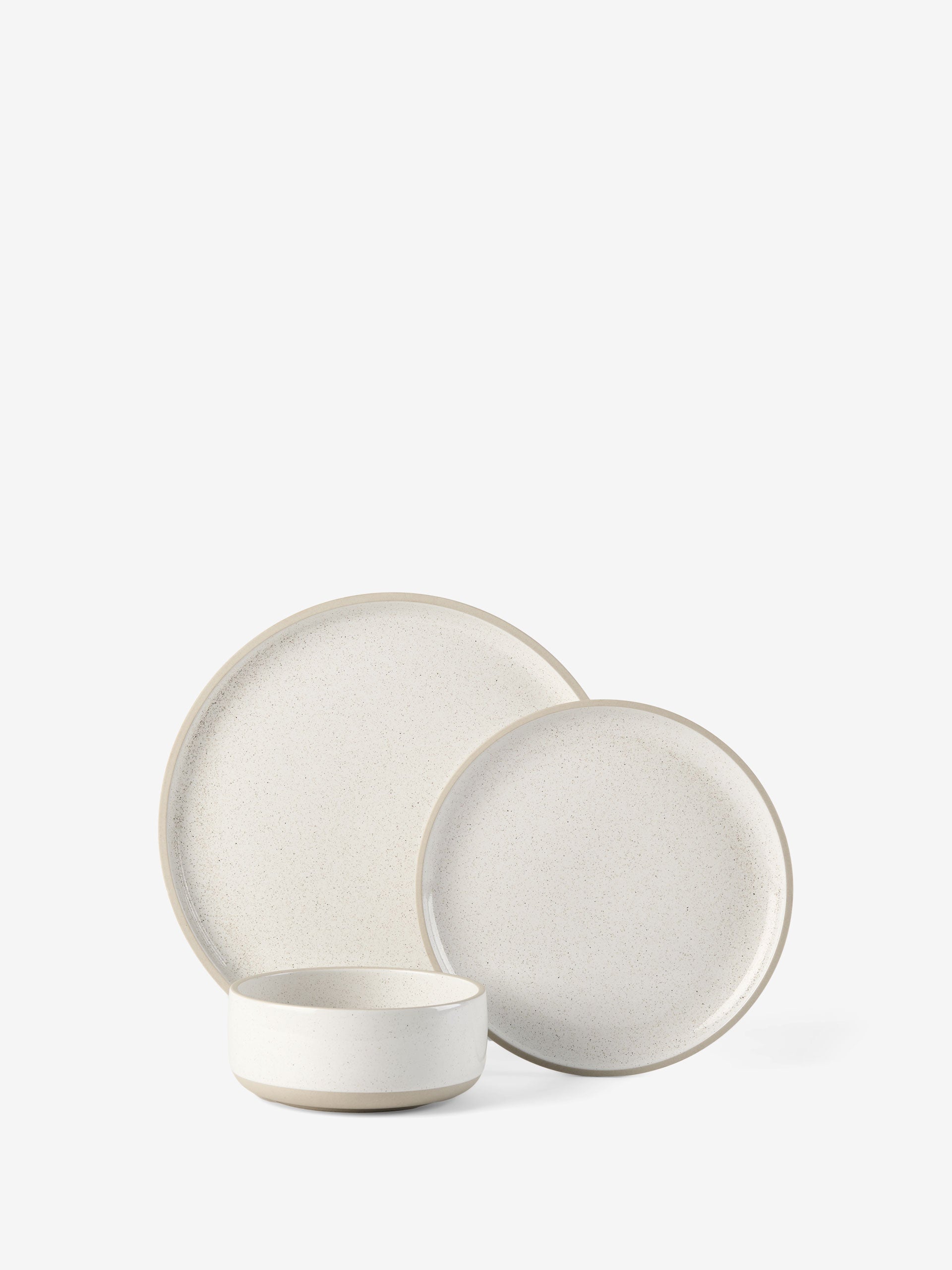 Lucie Cream Speckle 12-Piece Dinner Set