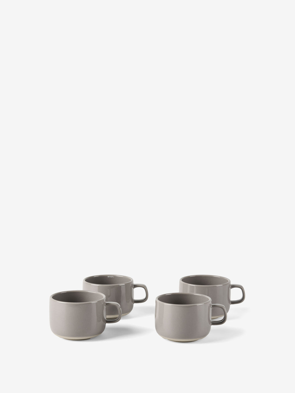 Lucie Taupe 4-Piece Mug Set