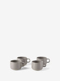 Lucie Taupe 4-Piece Mug Set