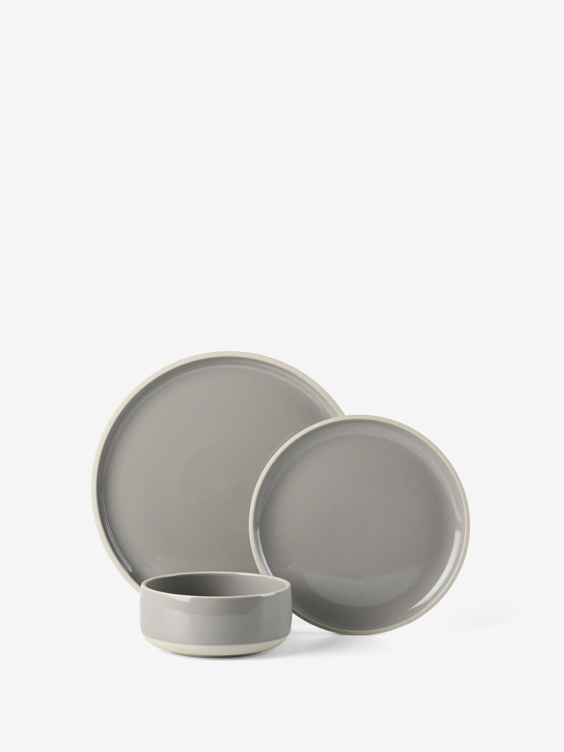 Lucie Taupe 12-Piece Dinner Set