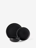 Mikkie Black 12-Piece Dinner Set