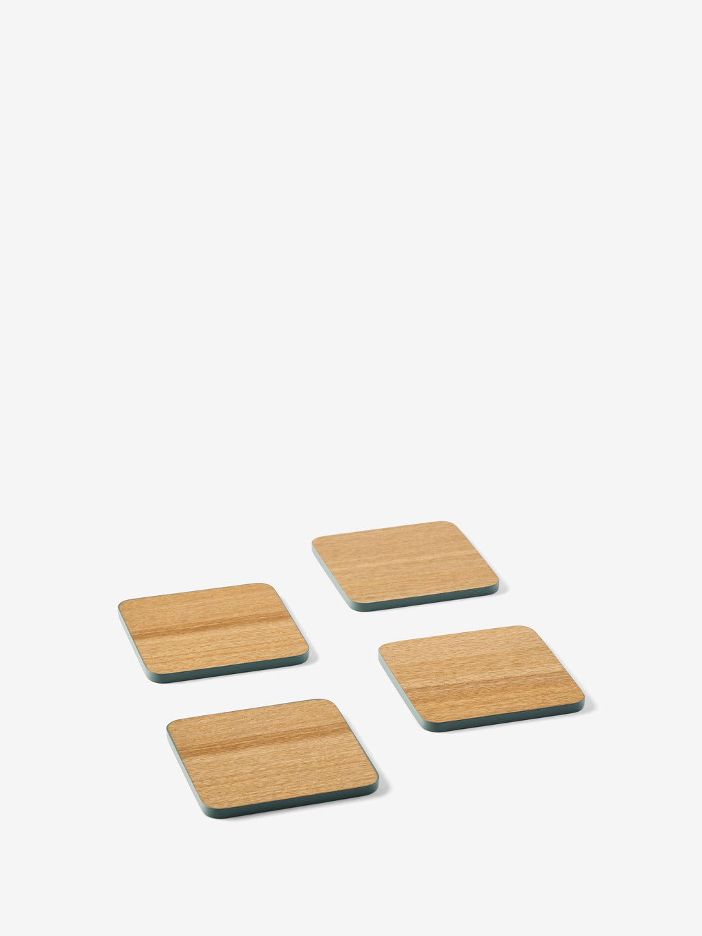 Mikkie Green 4-Piece Coaster Set