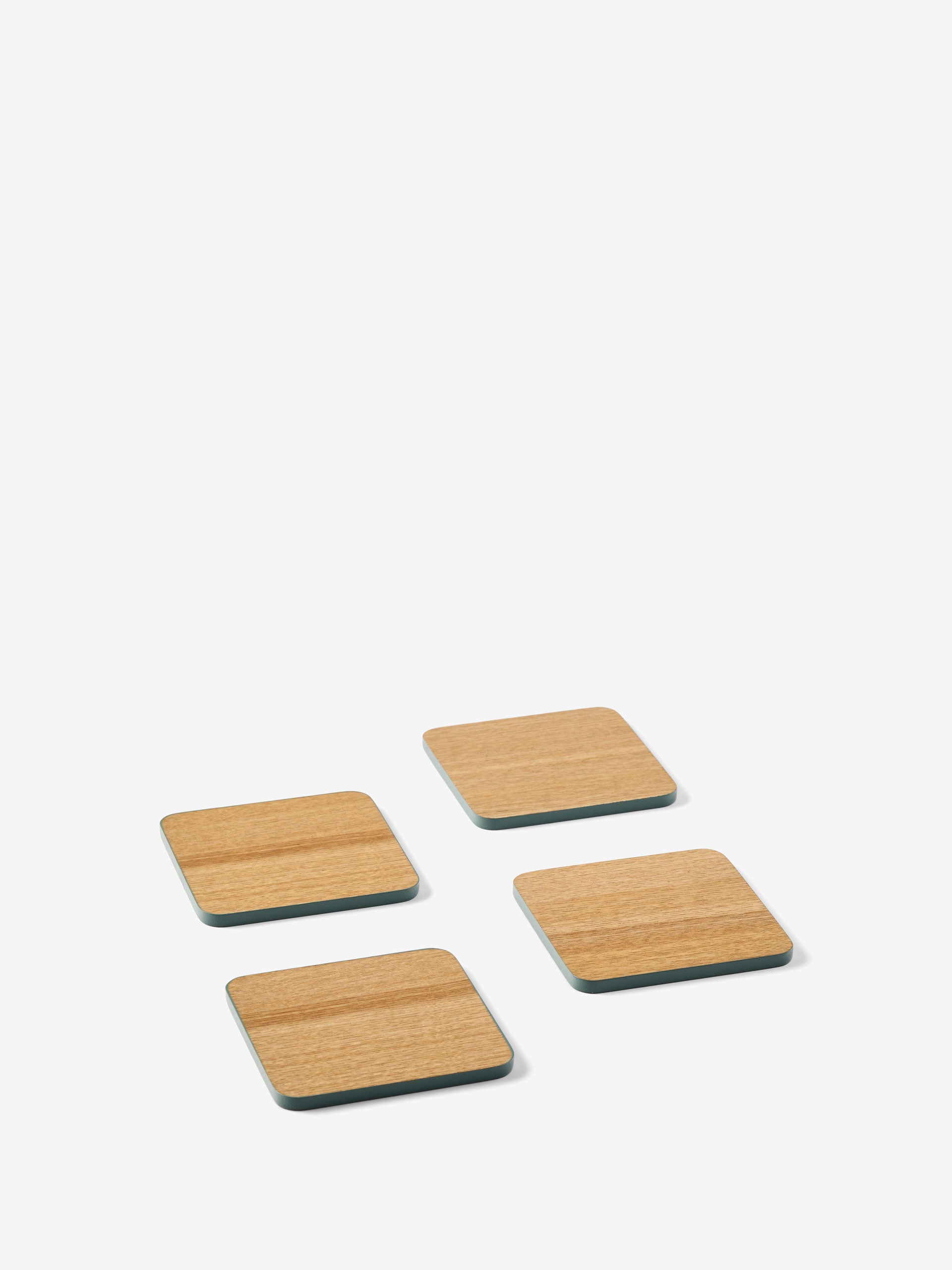 Mikkie Green 4-Piece Coaster Set