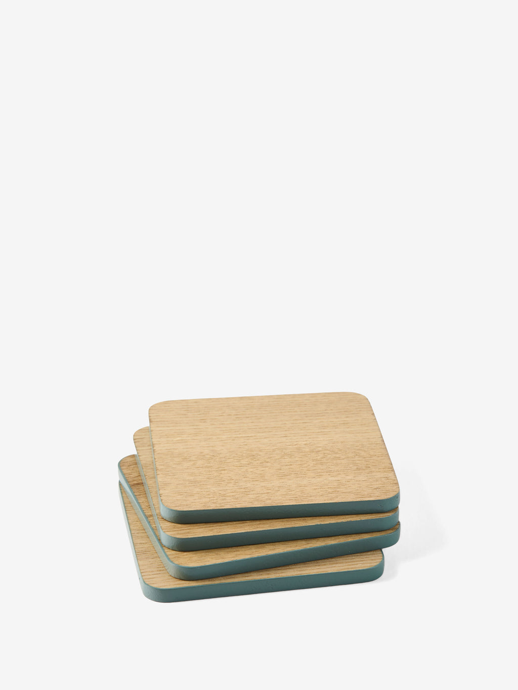 Mikkie Green 4-Piece Coaster Set