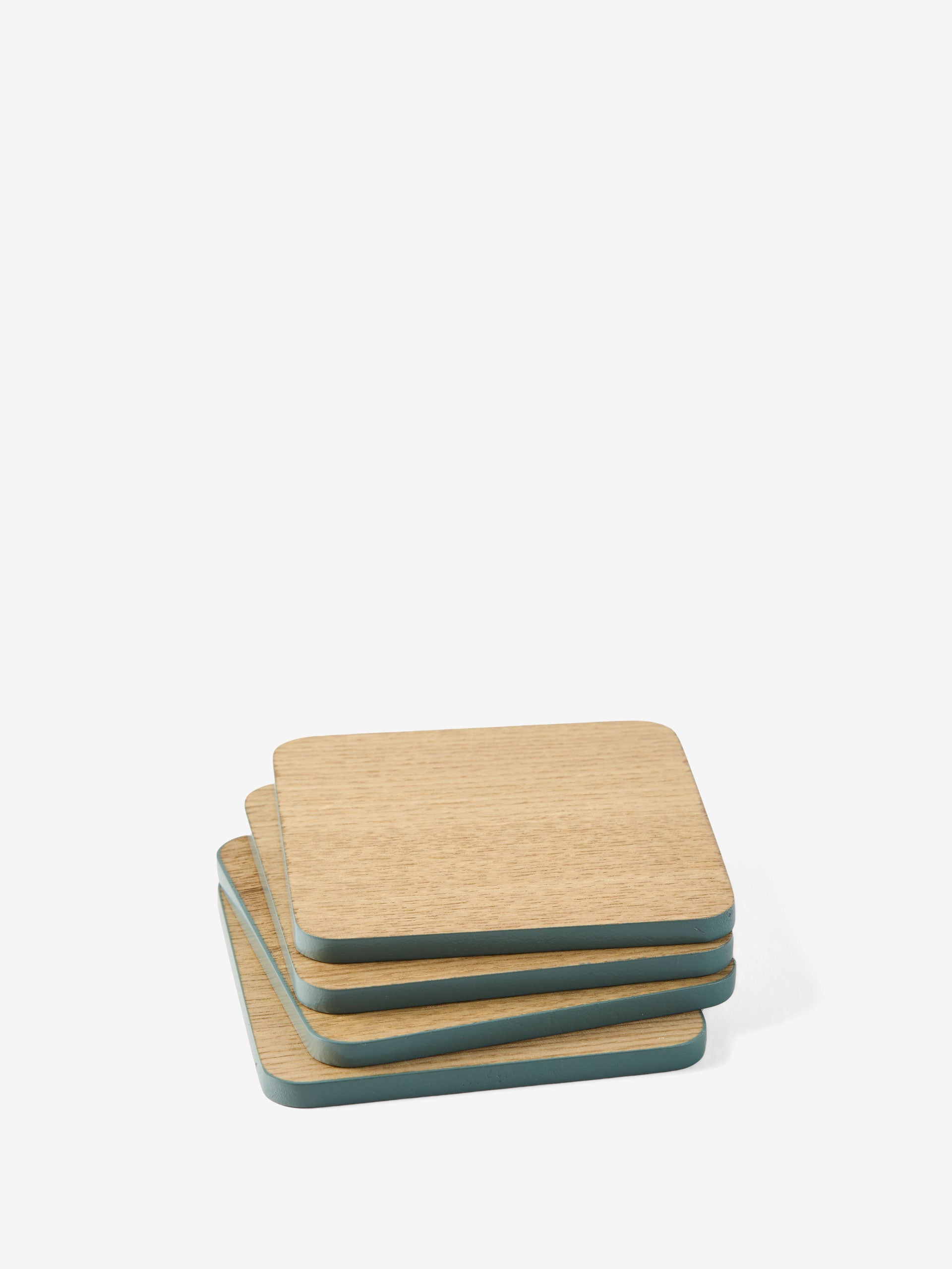 Mikkie Green 4-Piece Coaster Set