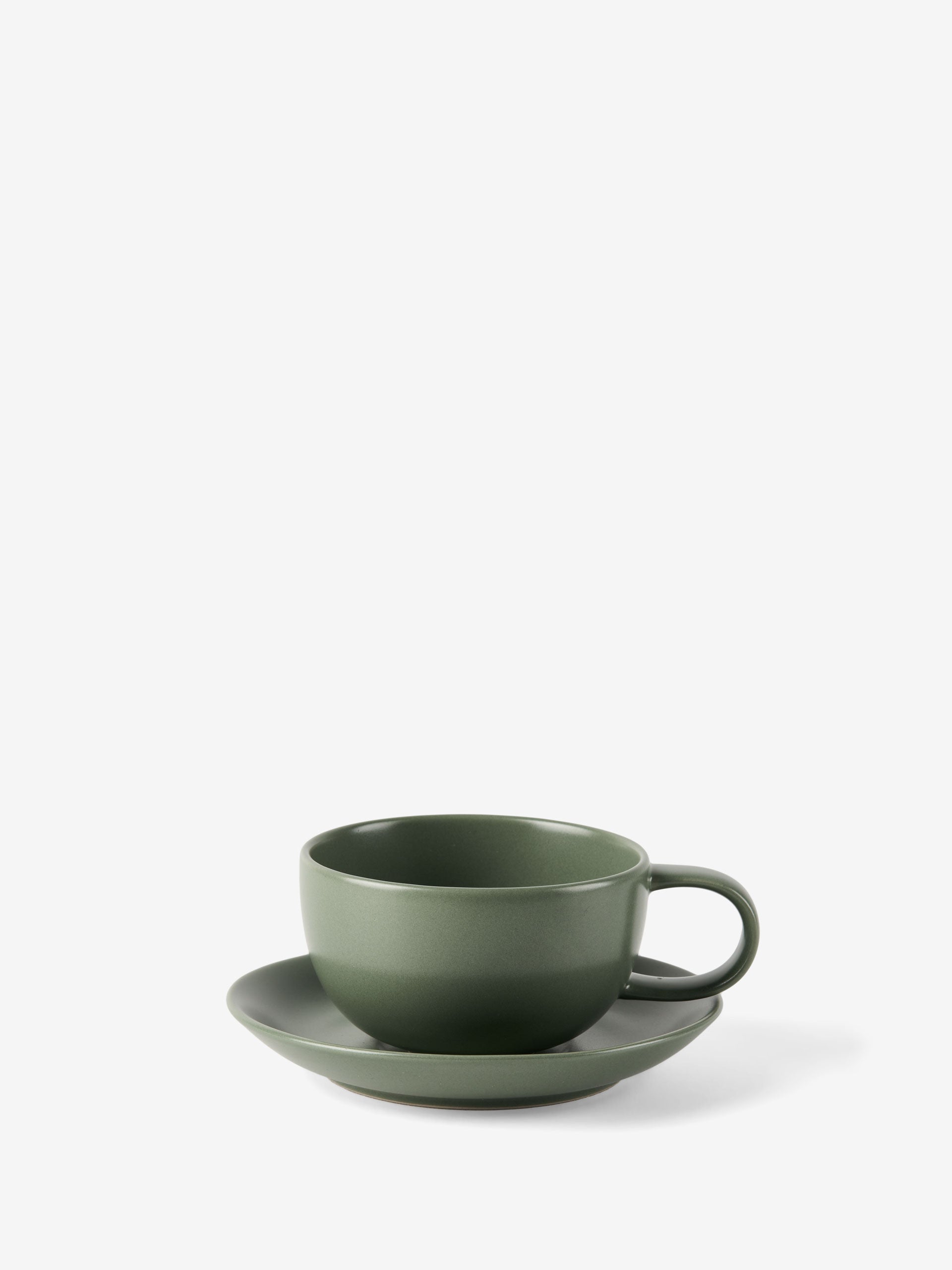 Mikkie Green Tea Cup & Saucer