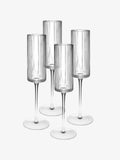 Sadie 4-Piece Champagne Flute Set