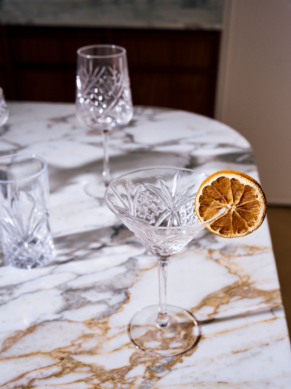 Jonnie Traditional 4-Piece Martini Glass Set