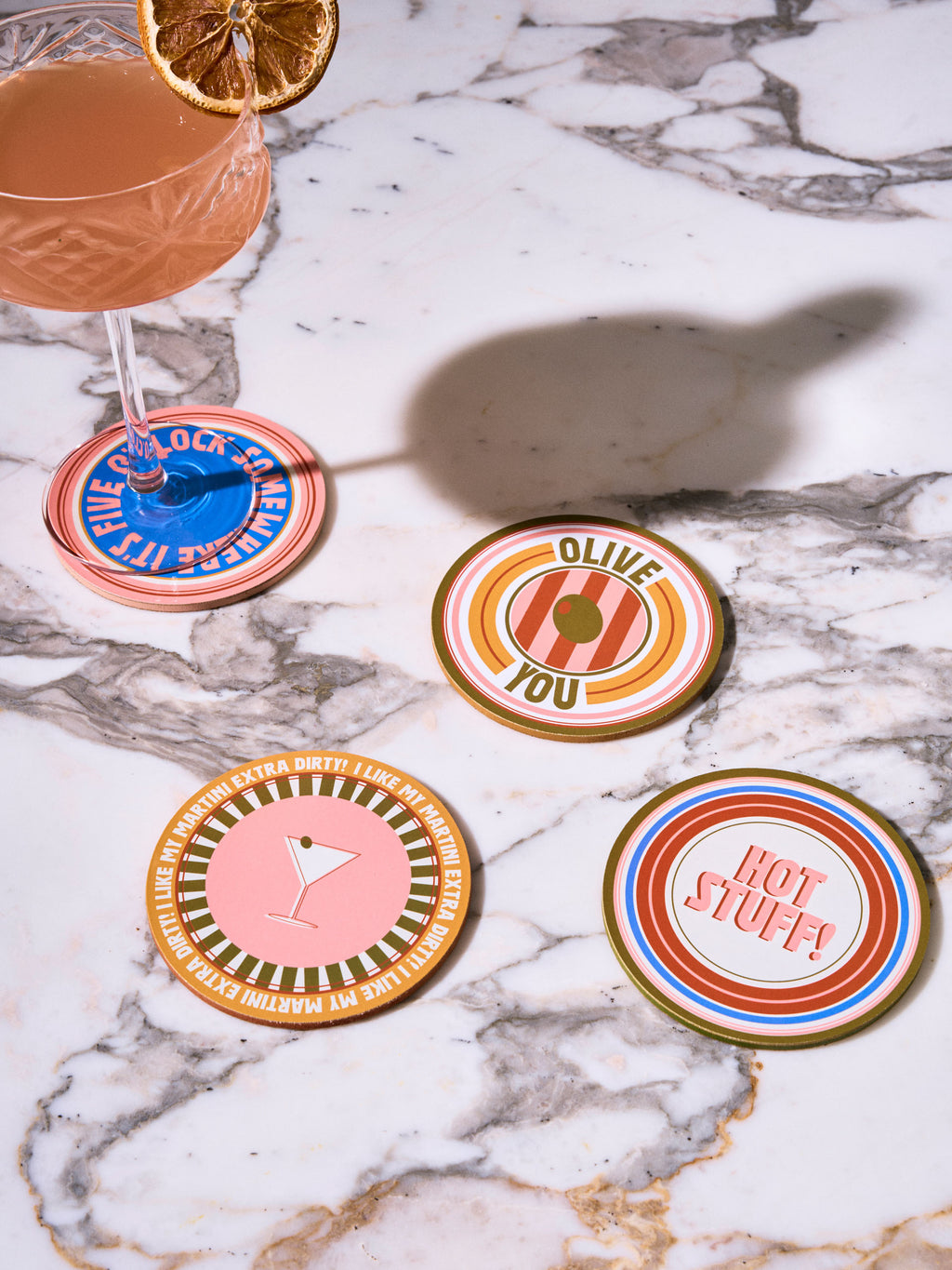 Sunnie Multi 4-Piece Coaster Set