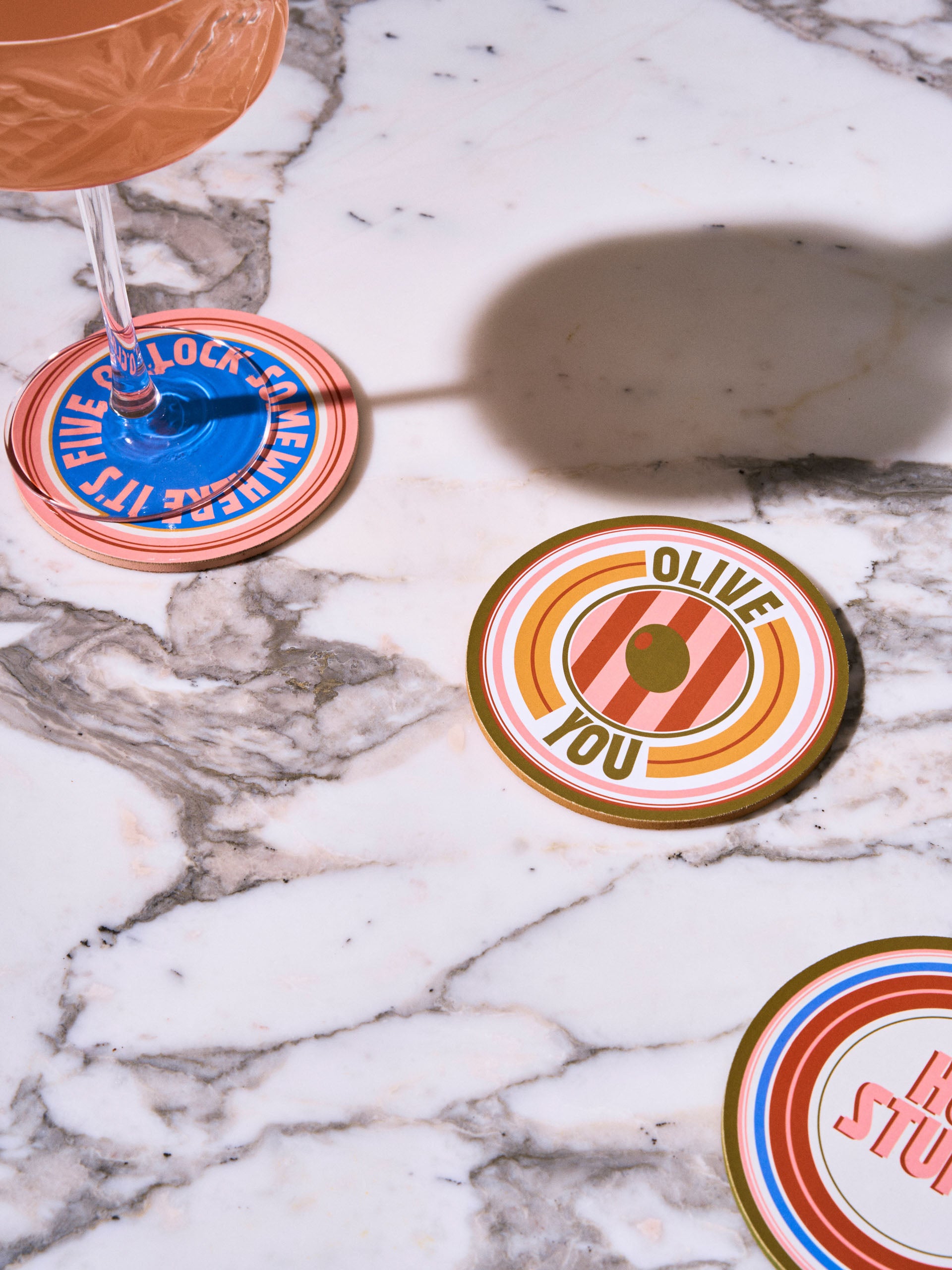 Sunnie Multi 4-Piece Coaster Set