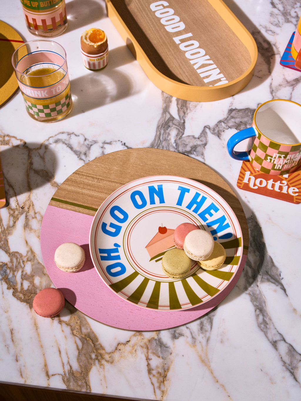 Sunnie Half-Dipped 4-Piece Placemat Set