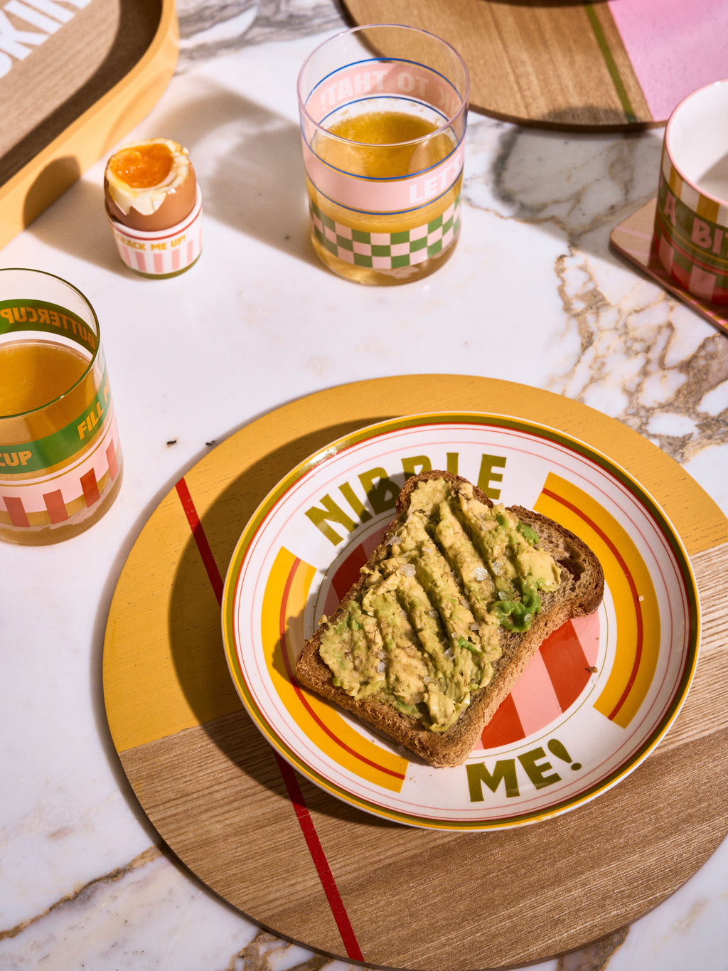 Sunnie Multi 4-Piece Side Plate Set
