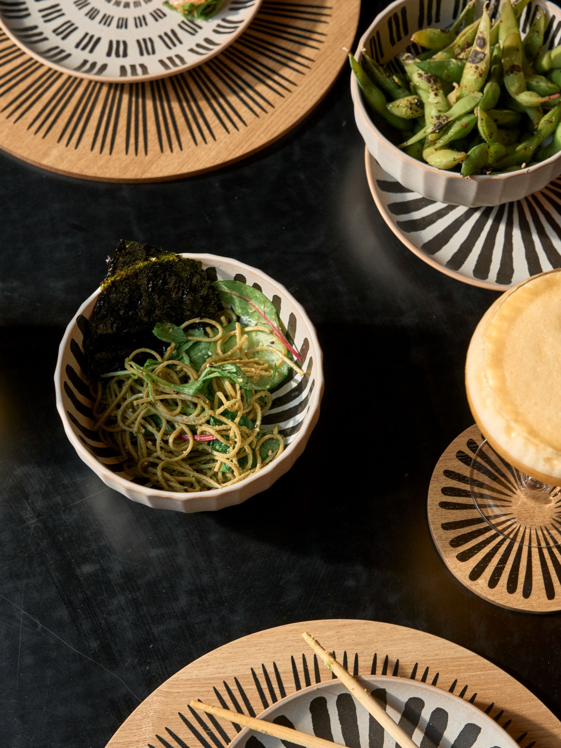 Kimmie Short Stripe Noodle Bowl