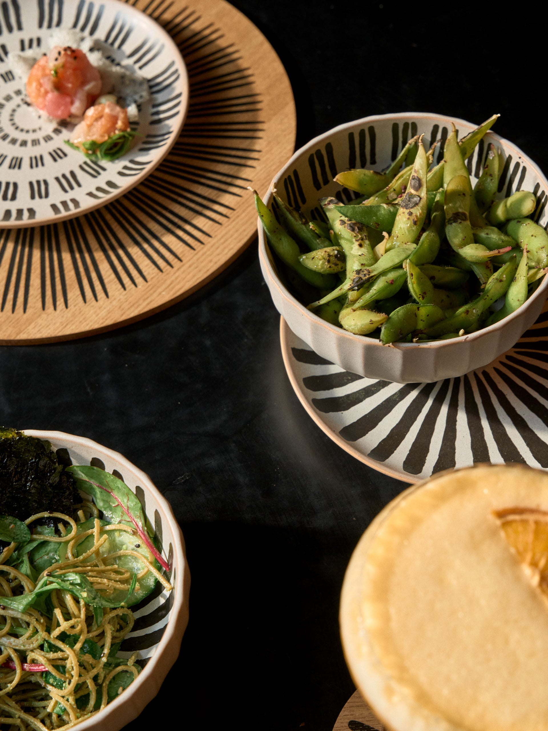 Kimmie Short Stripe Noodle Bowl