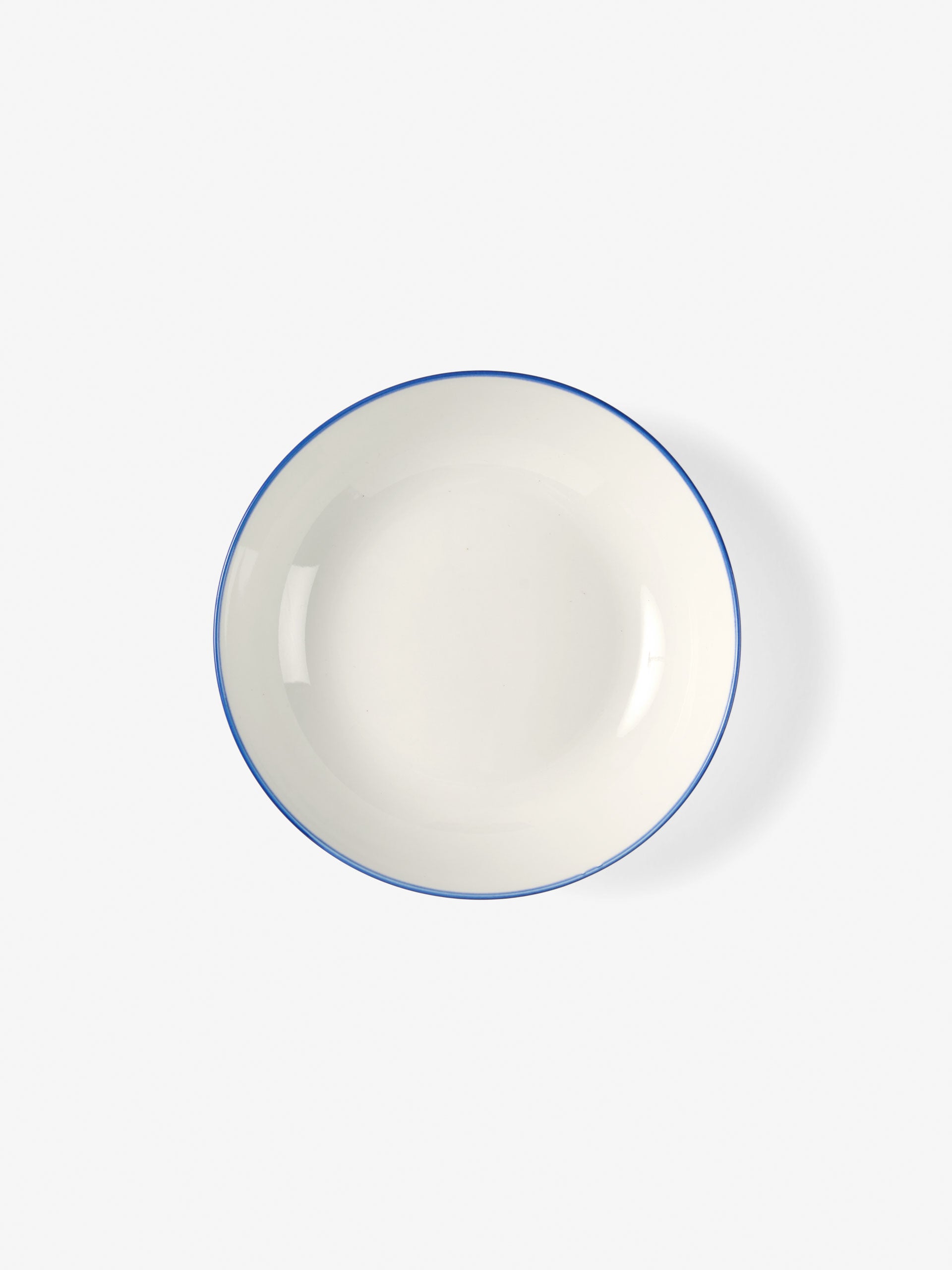 Sunnie Blue Rim 4-Piece Pasta Bowl Set
