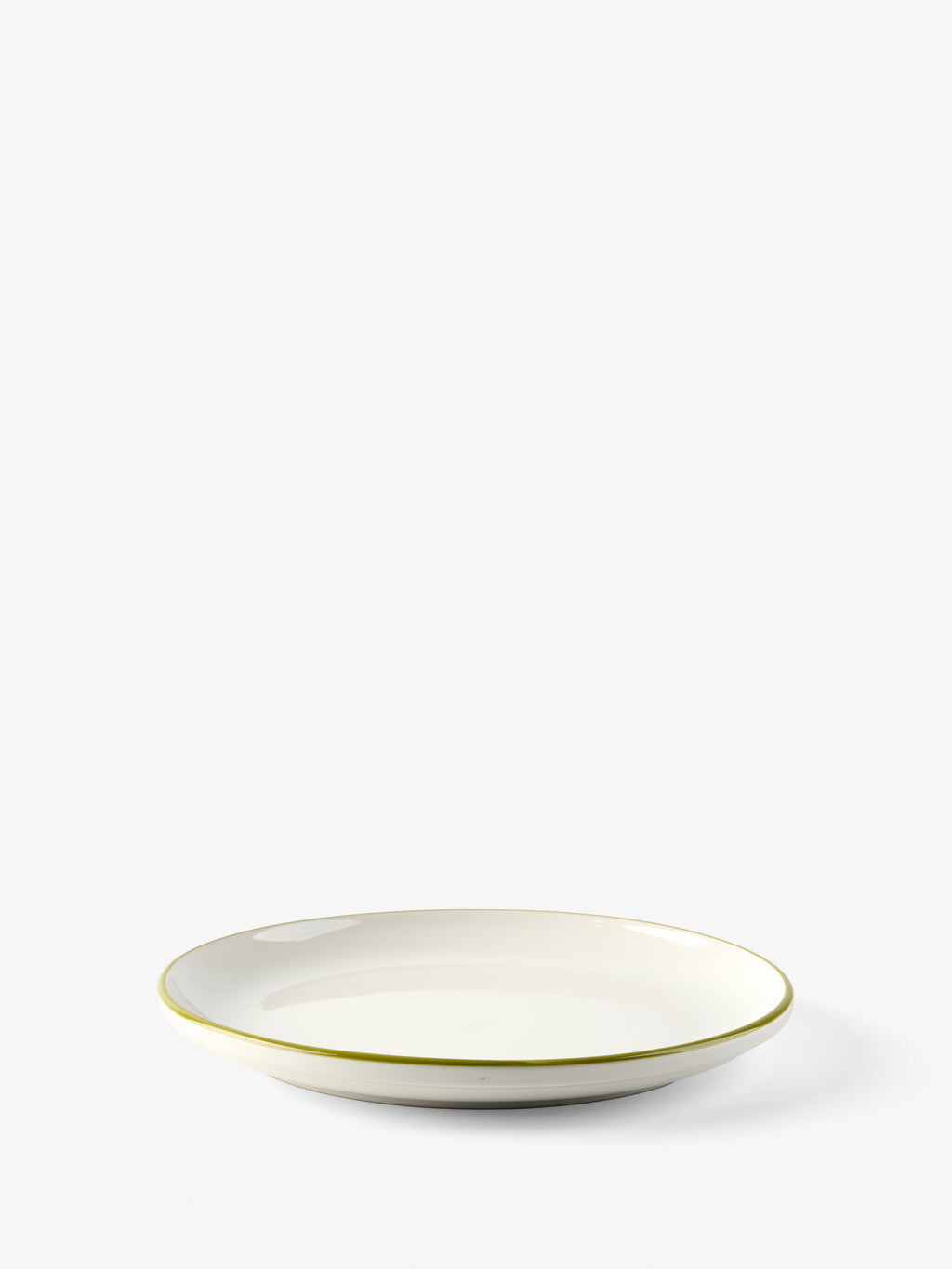 Sunnie Green Rim 12-Piece Dinner Set