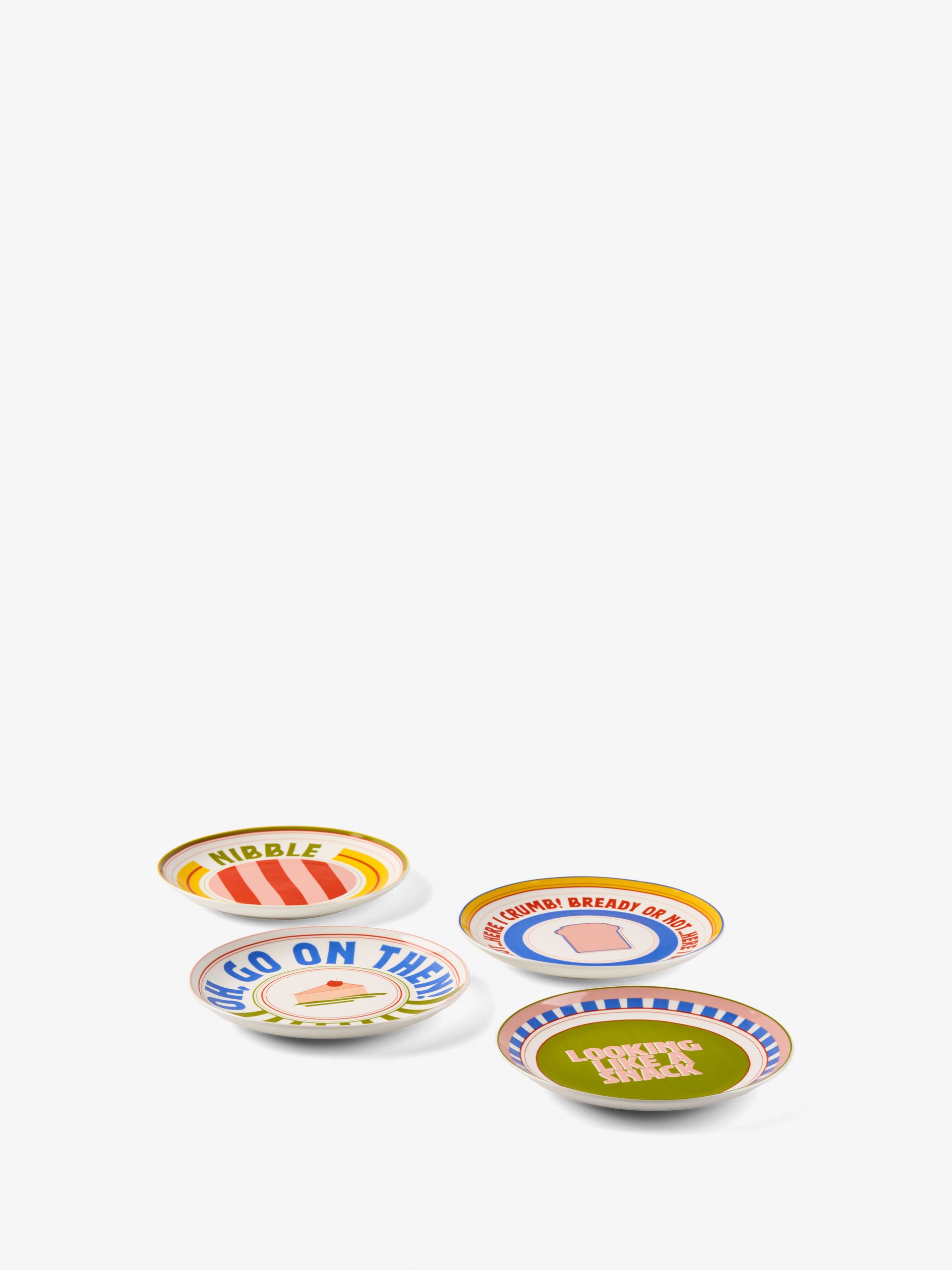 Sunnie Multi 4-Piece Side Plate Set