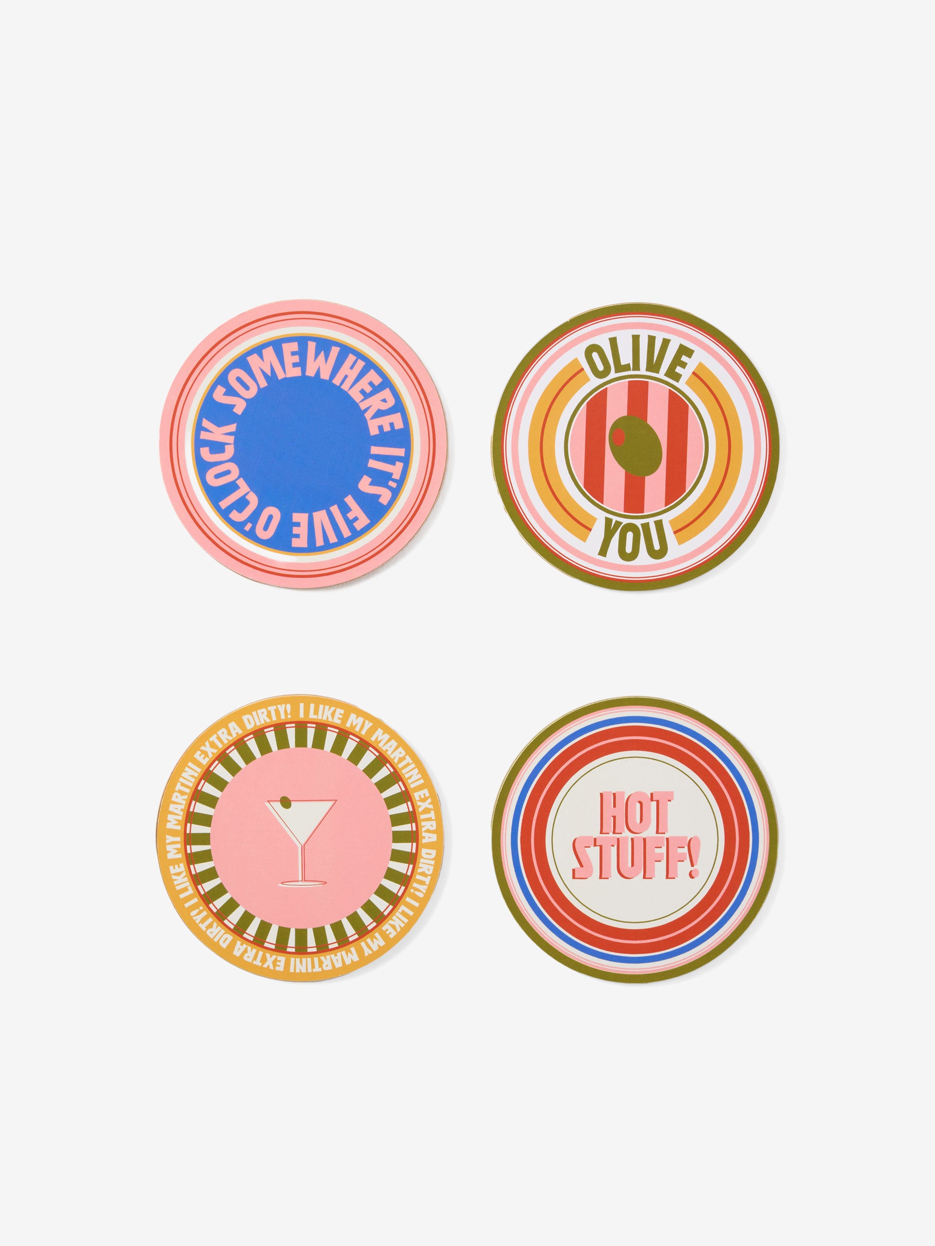 Sunnie Multi 4-Piece Coaster Set