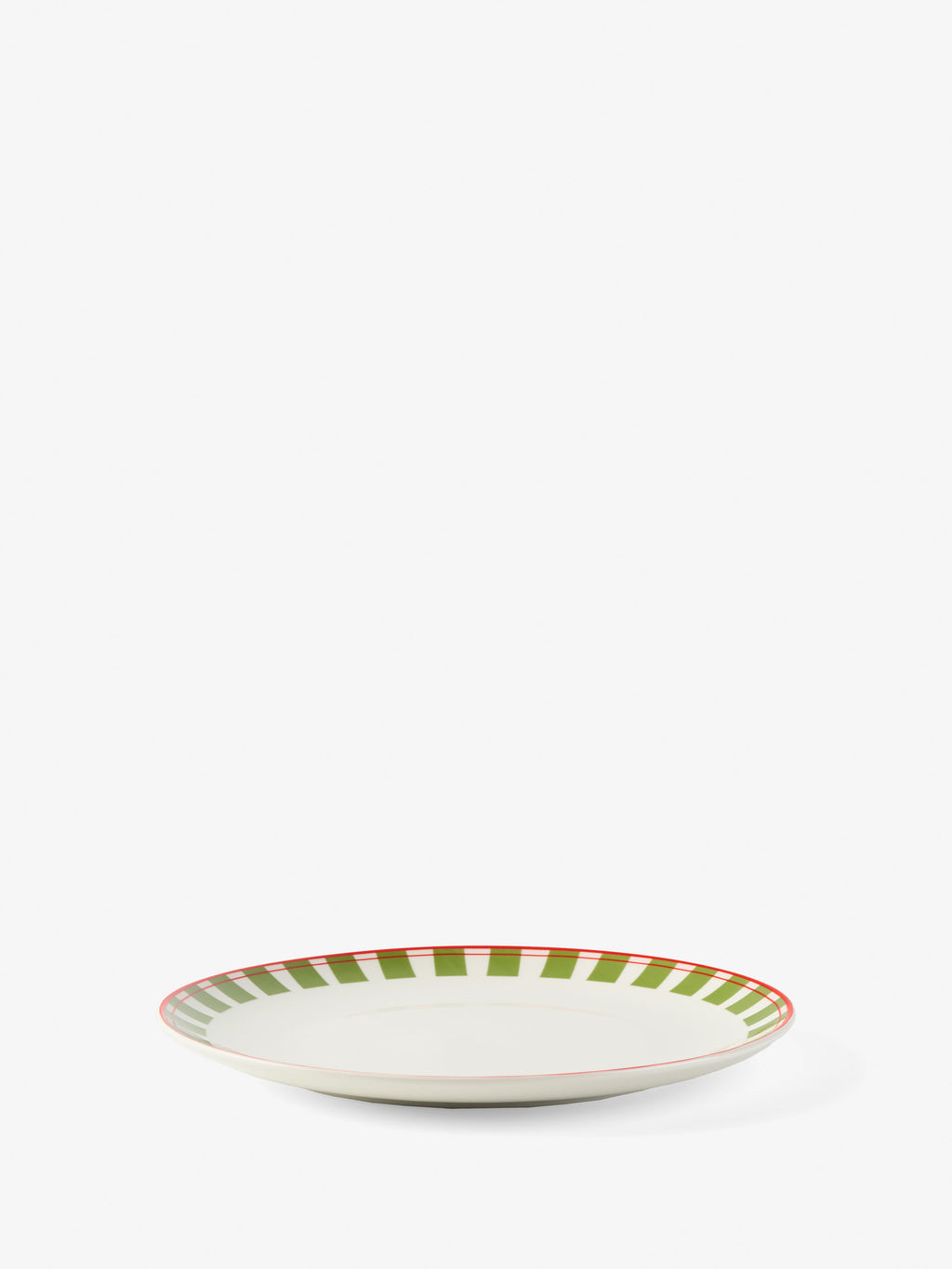 Winnie Red-Green 12-Piece Dinner Set