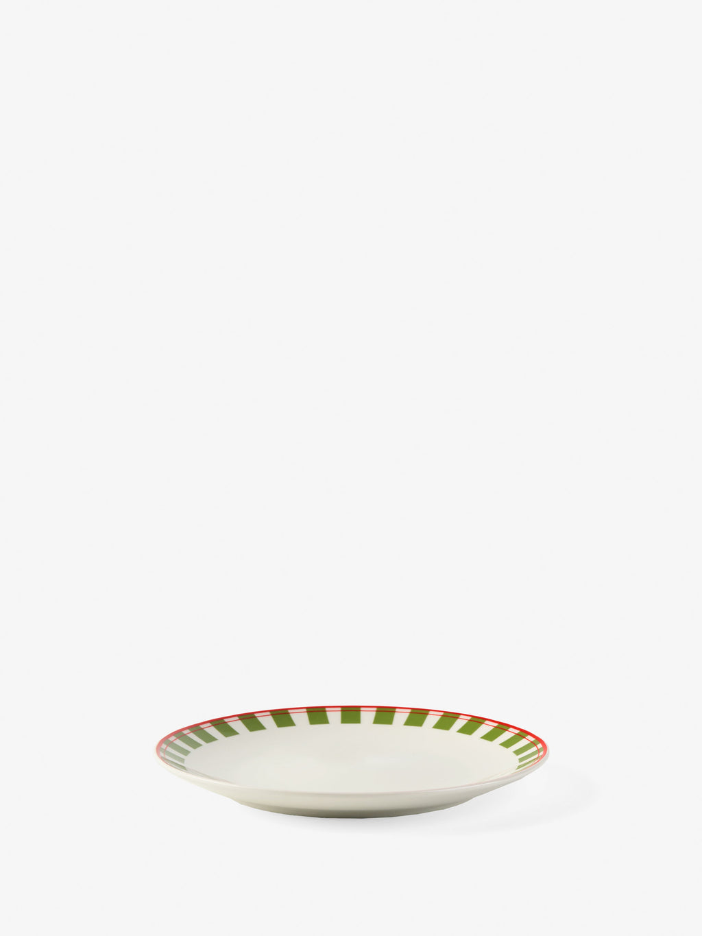 Winnie Red-Green 12-Piece Dinner Set