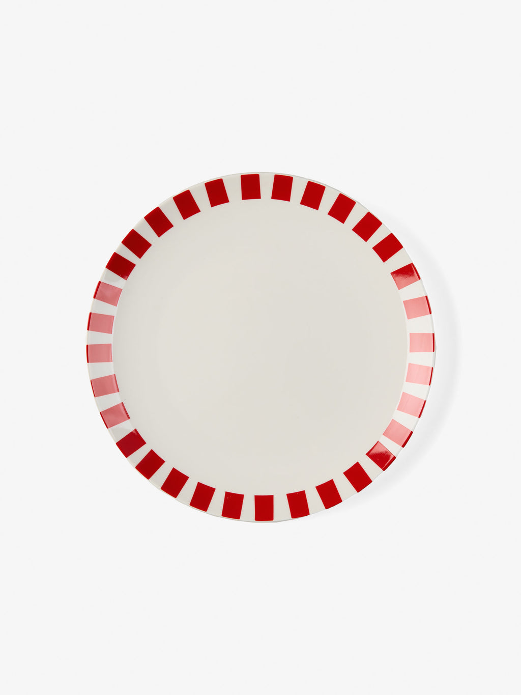 Winnie Red-White 12-Piece Dinner Set