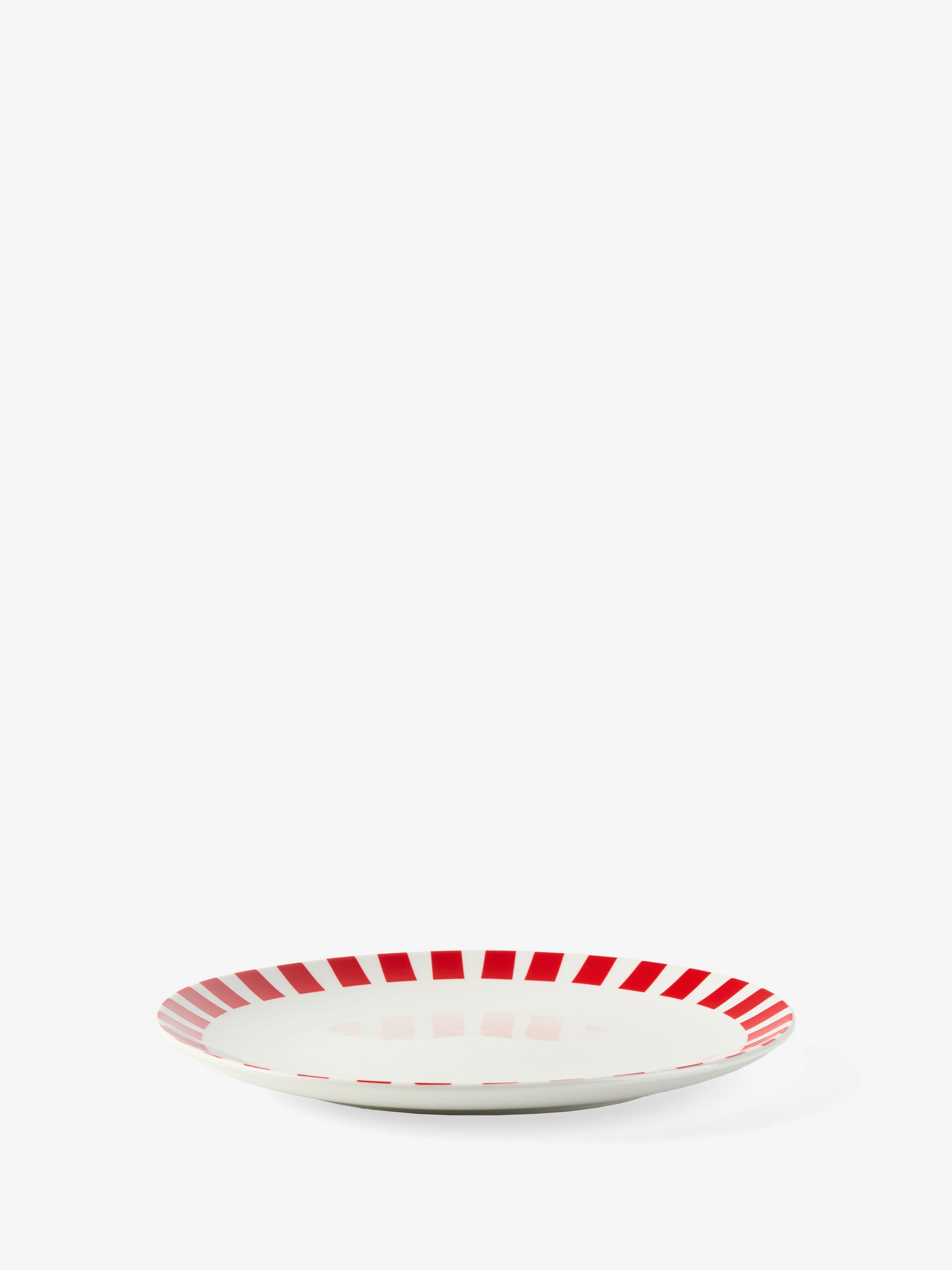 Winnie Red-White 12-Piece Dinner Set