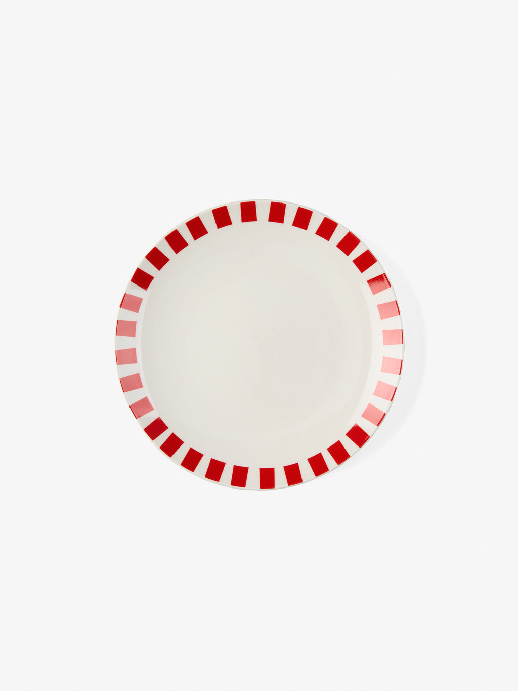 Winnie Red-White 12-Piece Dinner Set