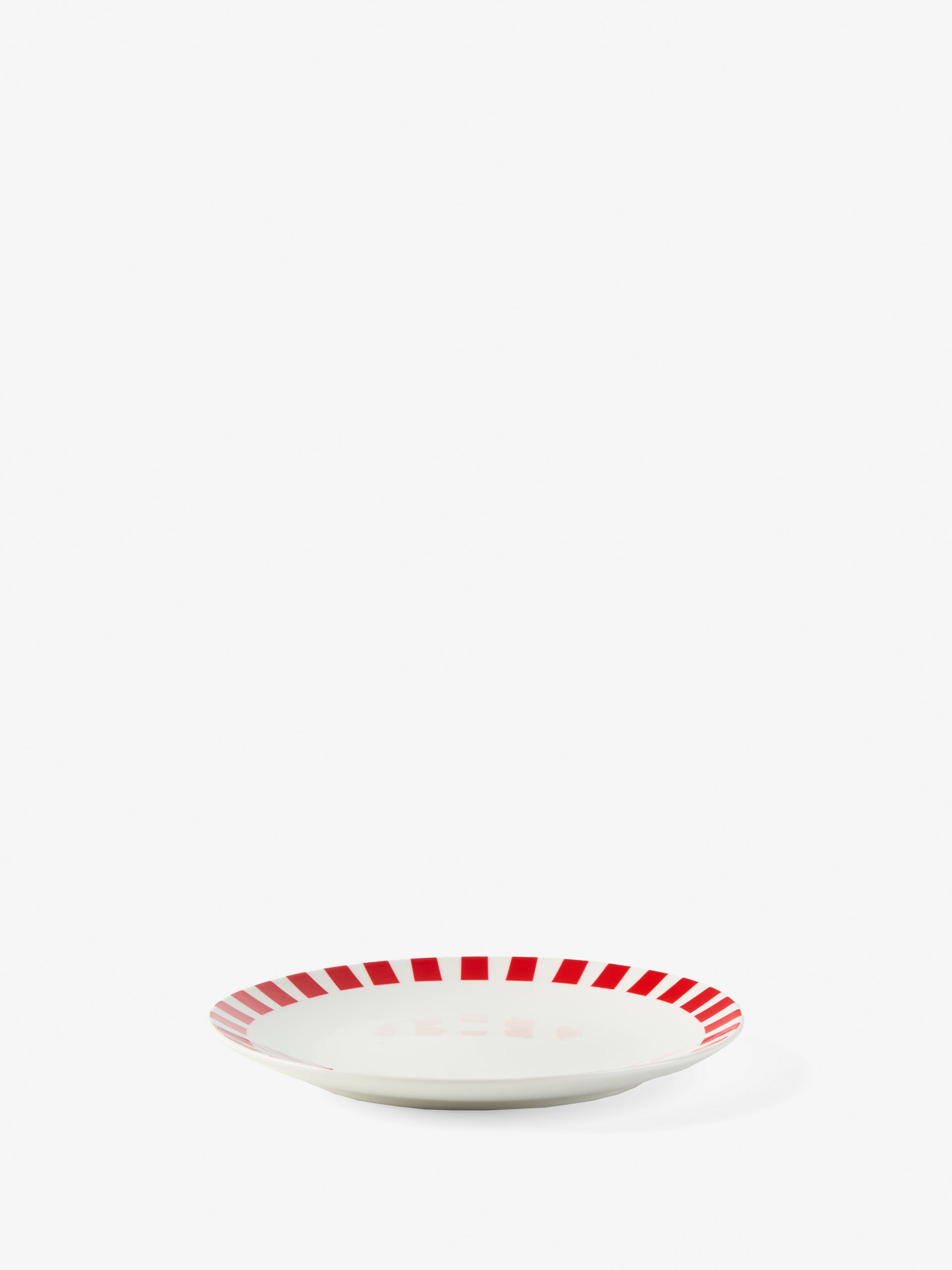 Winnie Red-White 12-Piece Dinner Set