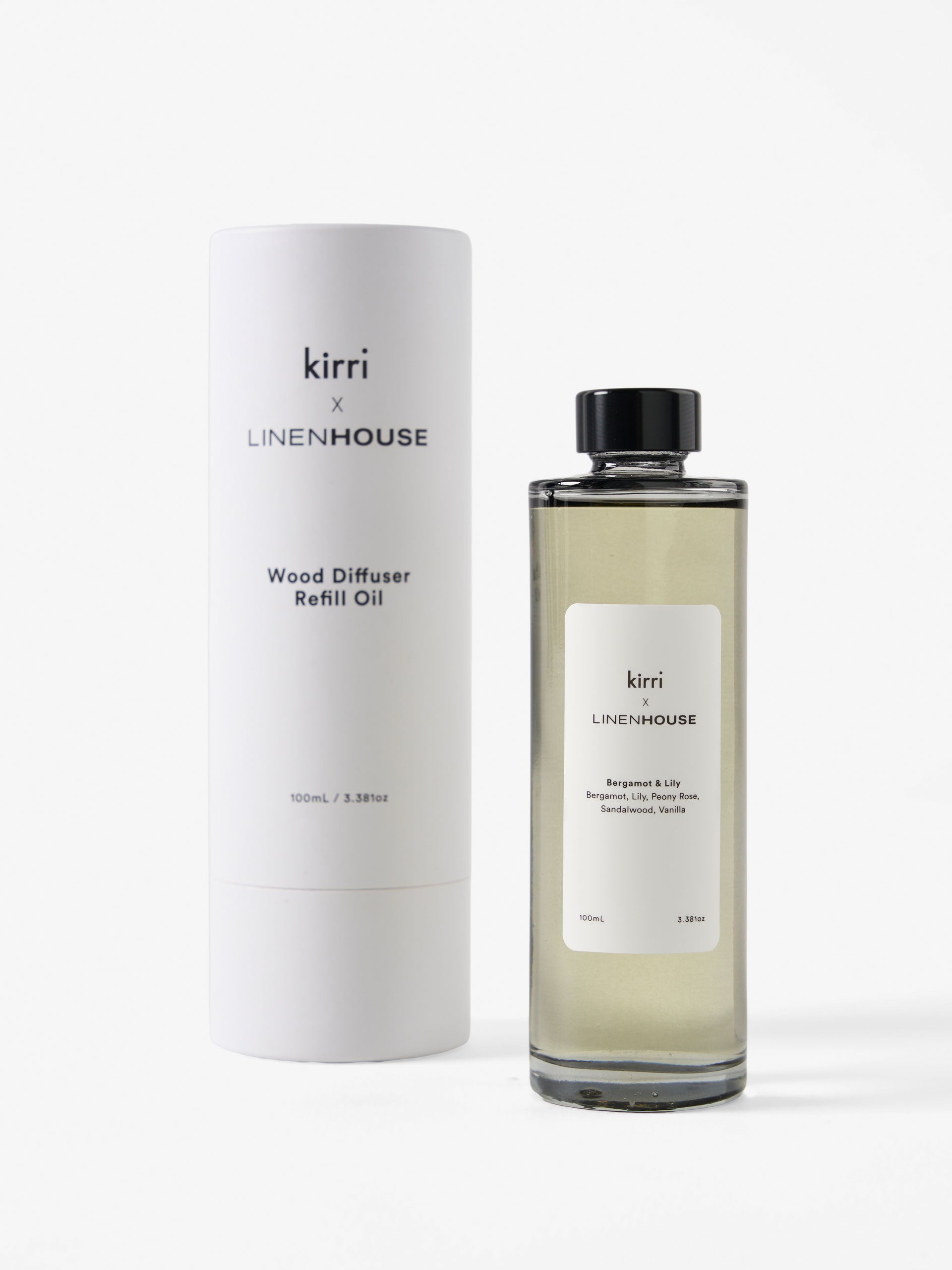 Bergamot-Lily Wood Diffuser Refill Oil 100ml