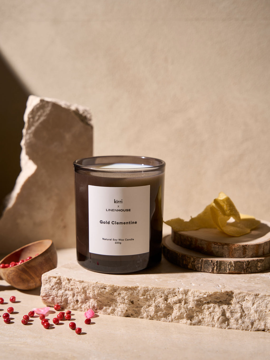 Gold Clementine Candle 220g