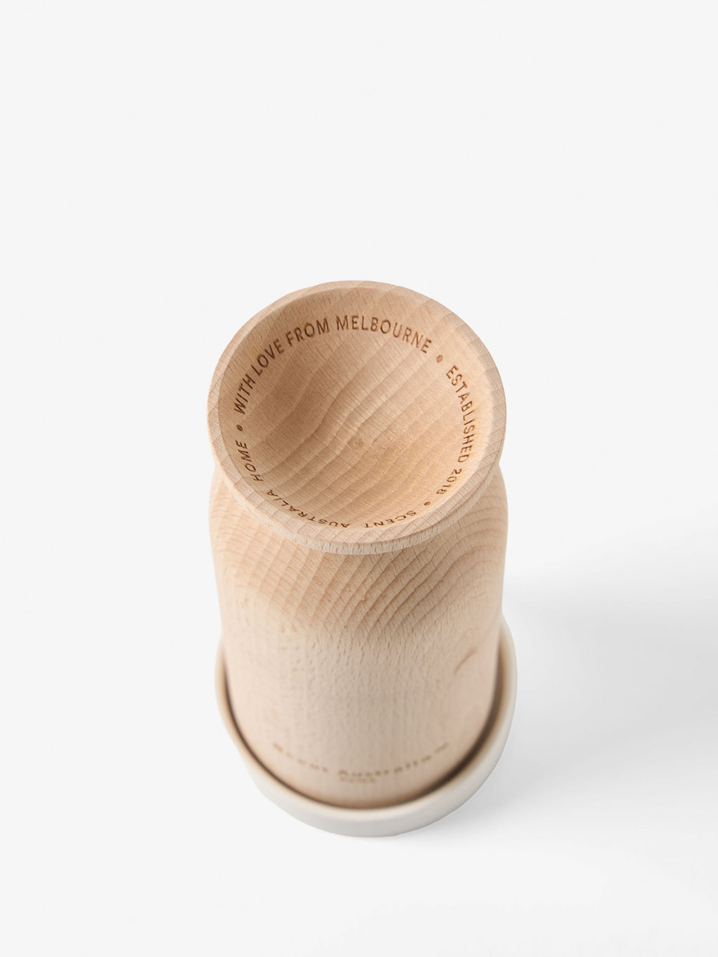 Wood Diffuser + Ceramic Plate