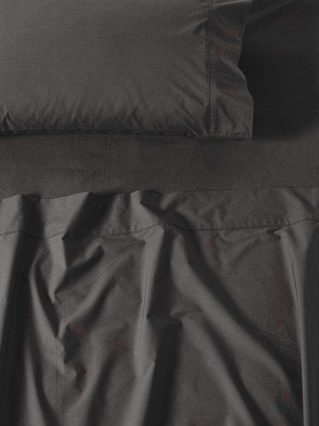 1000TC Cotton Sateen Charcoal Sheet Set