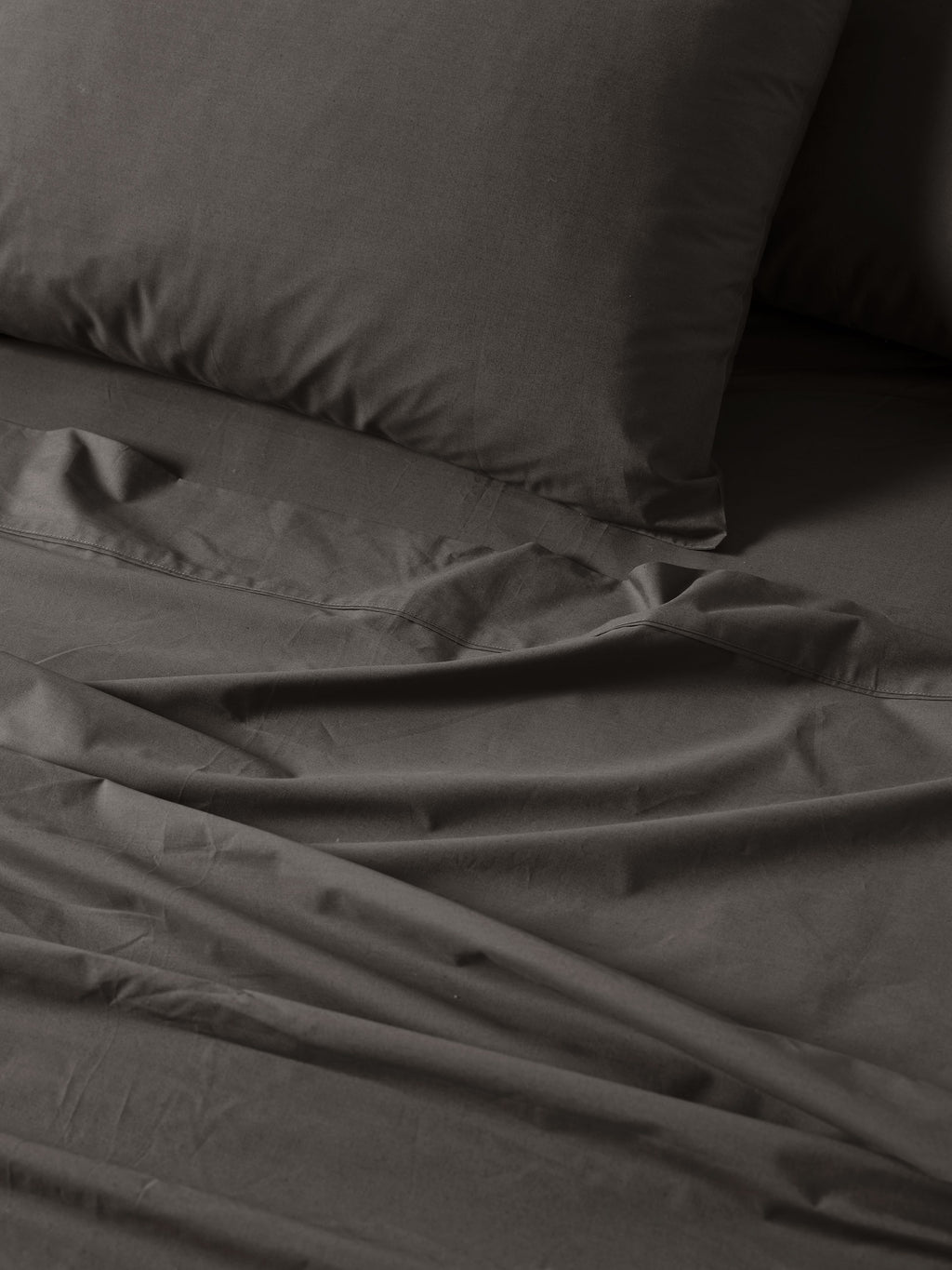 1000TC Cotton Sateen Charcoal Sheet Set