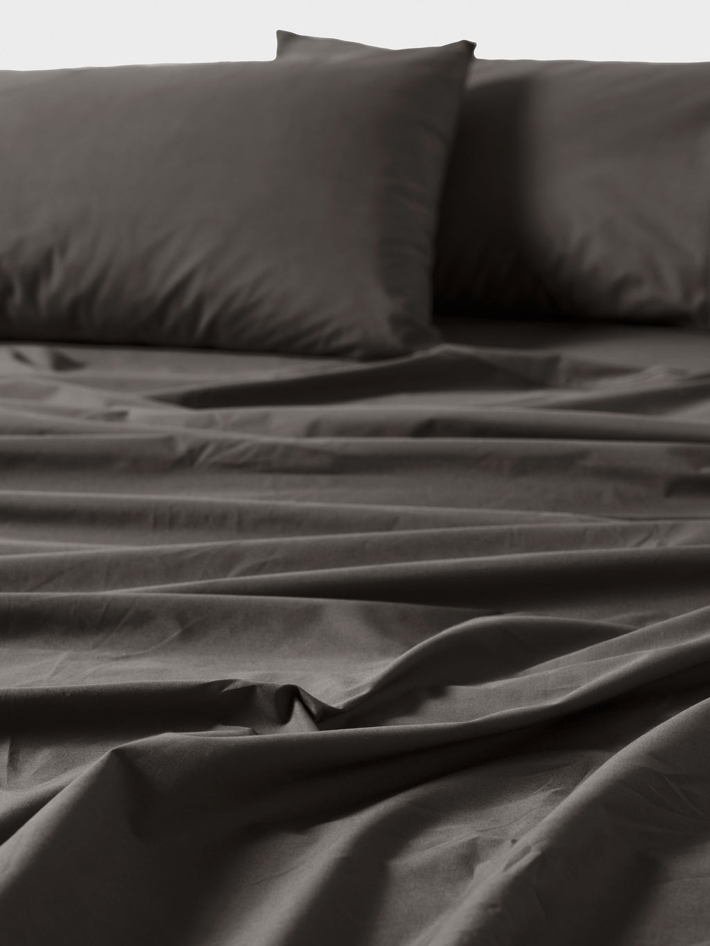 1000TC Cotton Sateen Charcoal Sheet Set