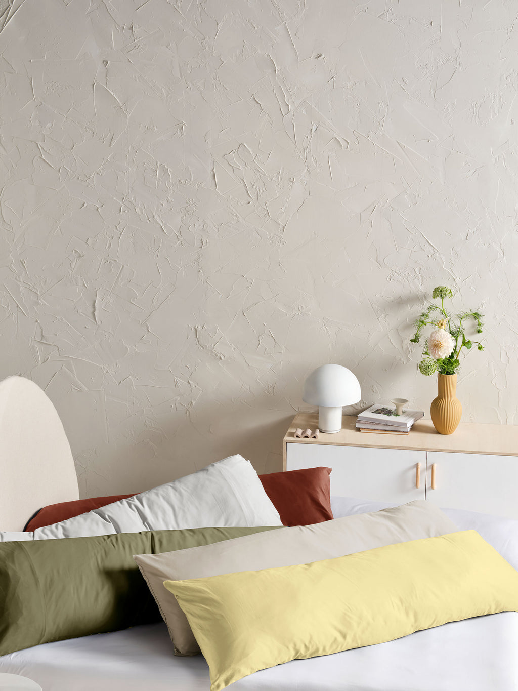 Augusta White Body Pillowcase